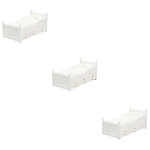 Mini letto decorativo bianco - , 3