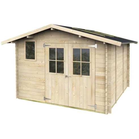 Casetta legno con pavimento - legno,